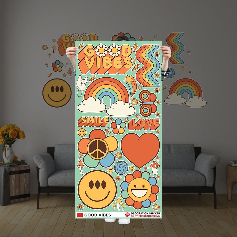 GOOD VIBES - Decoration Sticker