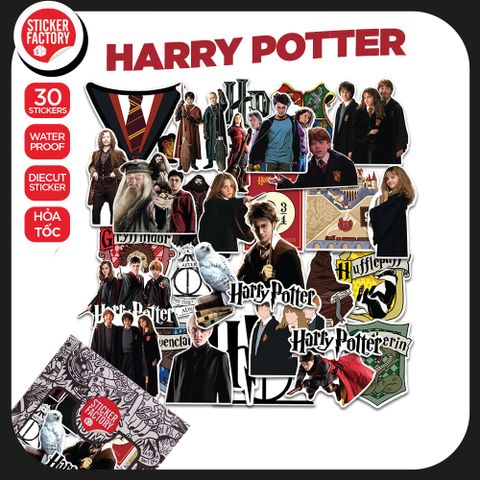  Harry Potter - Set 30 sticker hình dán 