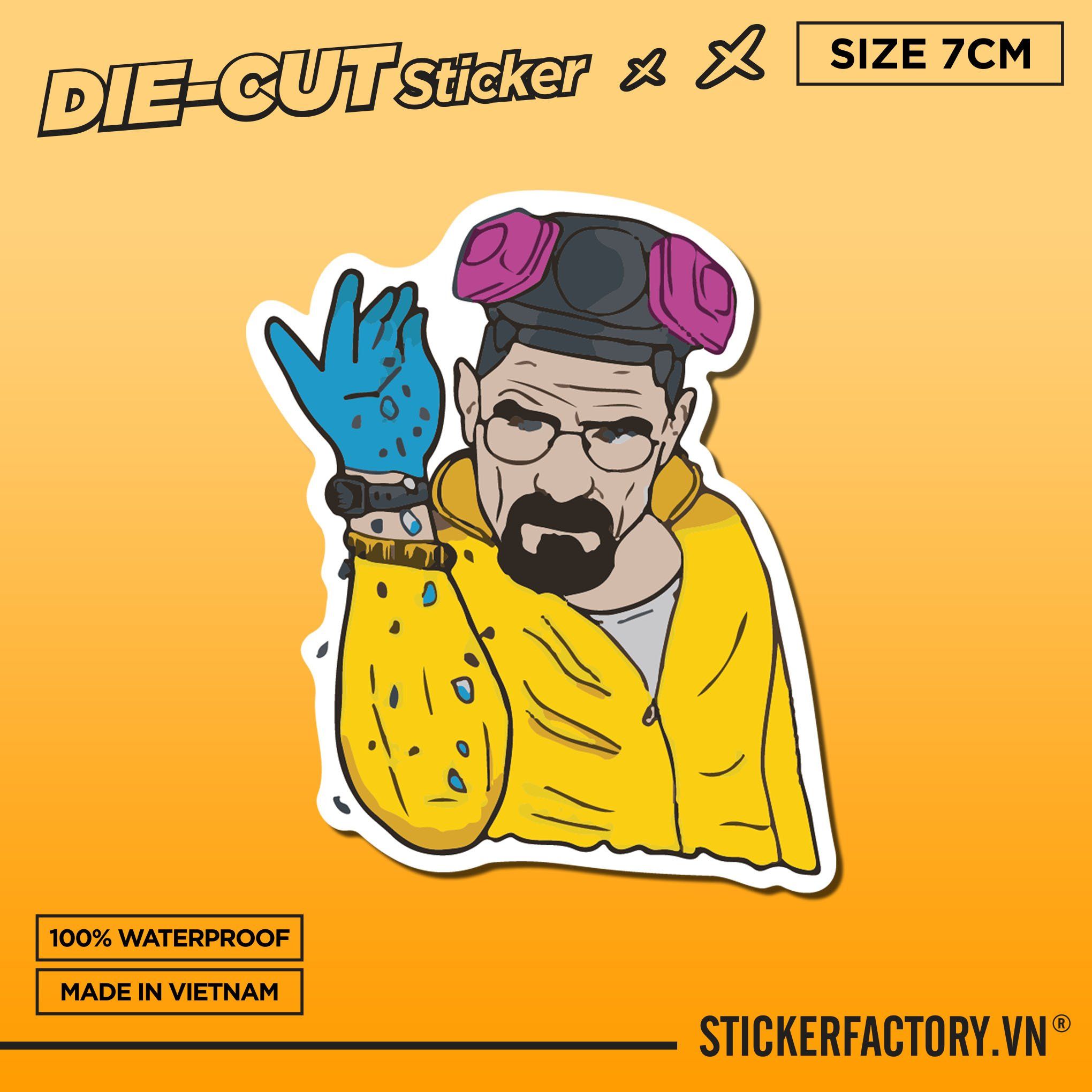 SALT HEISENBERG 7cm - Sticker Die-cut hình dán cắt rời