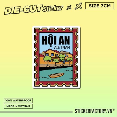  HỘI AN 7cm - Sticker Die-cut hình dán cắt rời 