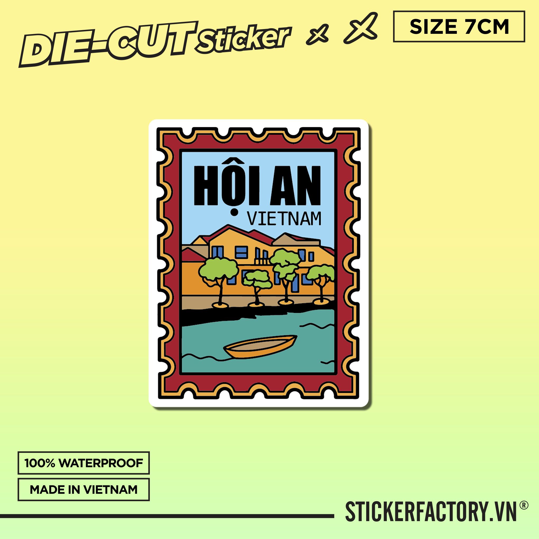 HỘI AN 7cm - Sticker Die-cut hình dán cắt rời
