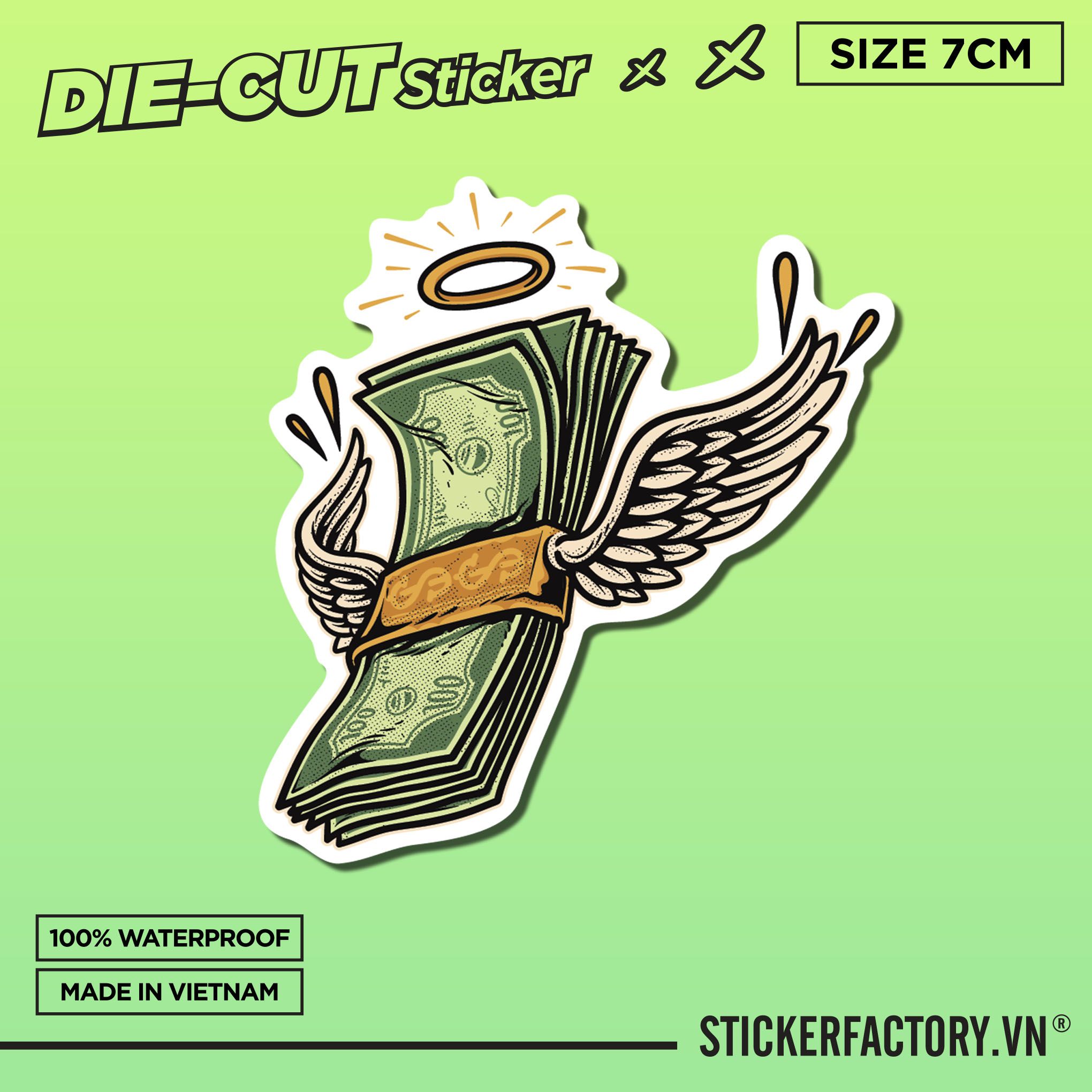 HOLLY MONEY 7cm - Sticker Die-cut hình dán cắt rời