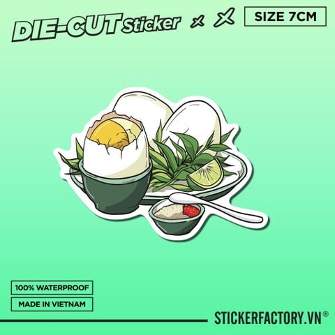  HỘT VỊT LỘN 7cm - Sticker Die-cut hình dán cắt rời 