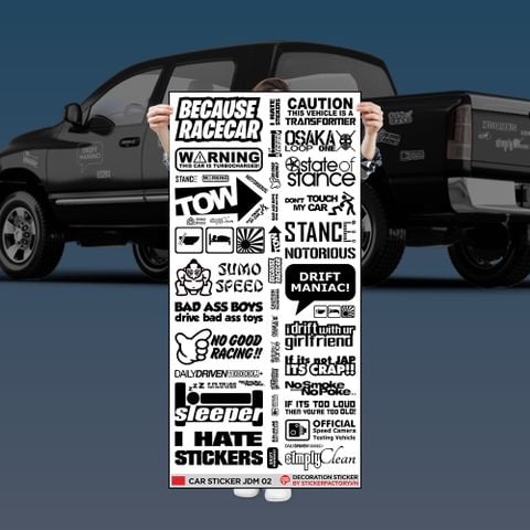 CAR STICKER JDM 02 - Decoration Sticker 