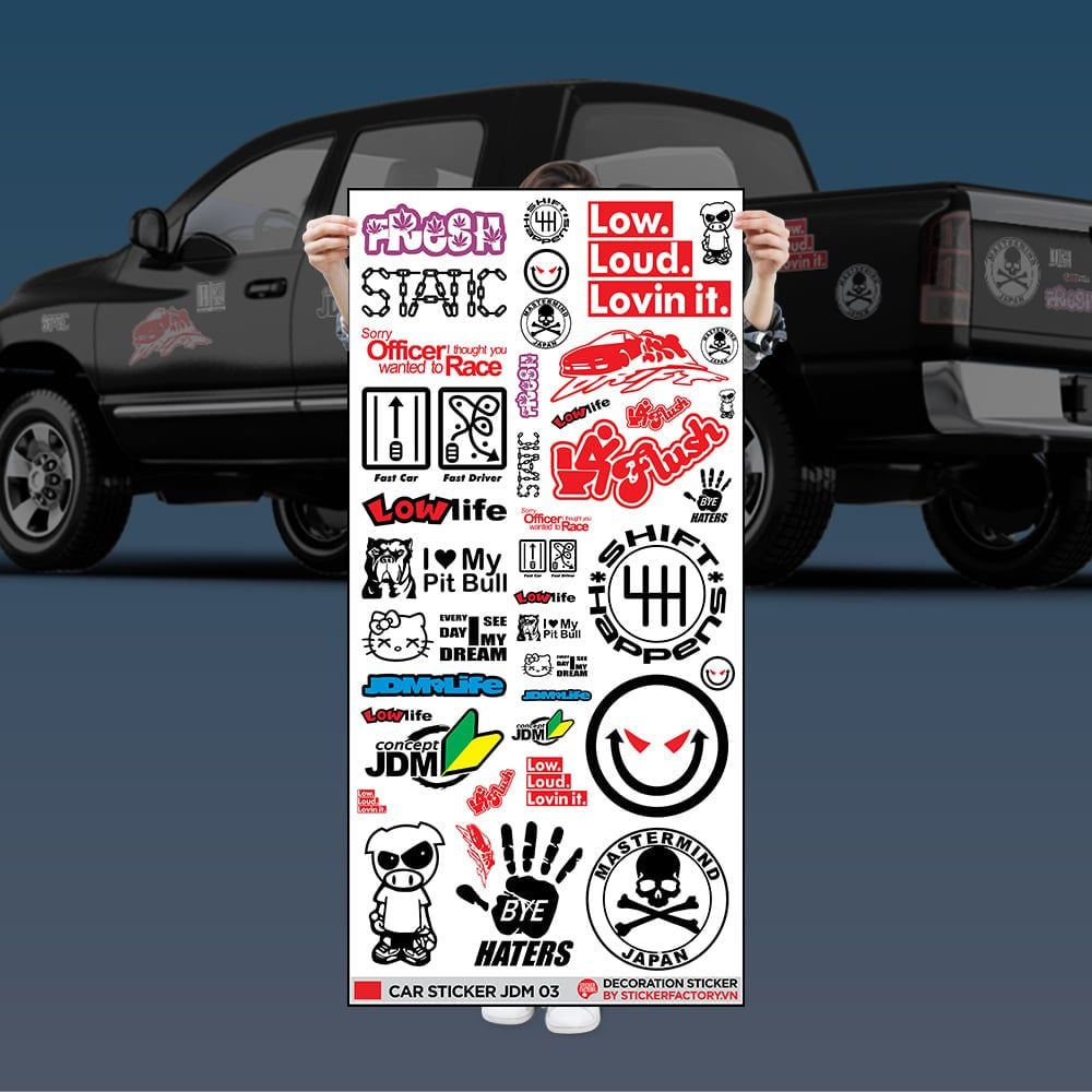 CAR STICKER JDM 03 - Decoration Sticker