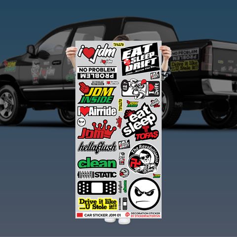  CAR STICKER JDM 01 - Decoration Sticker 