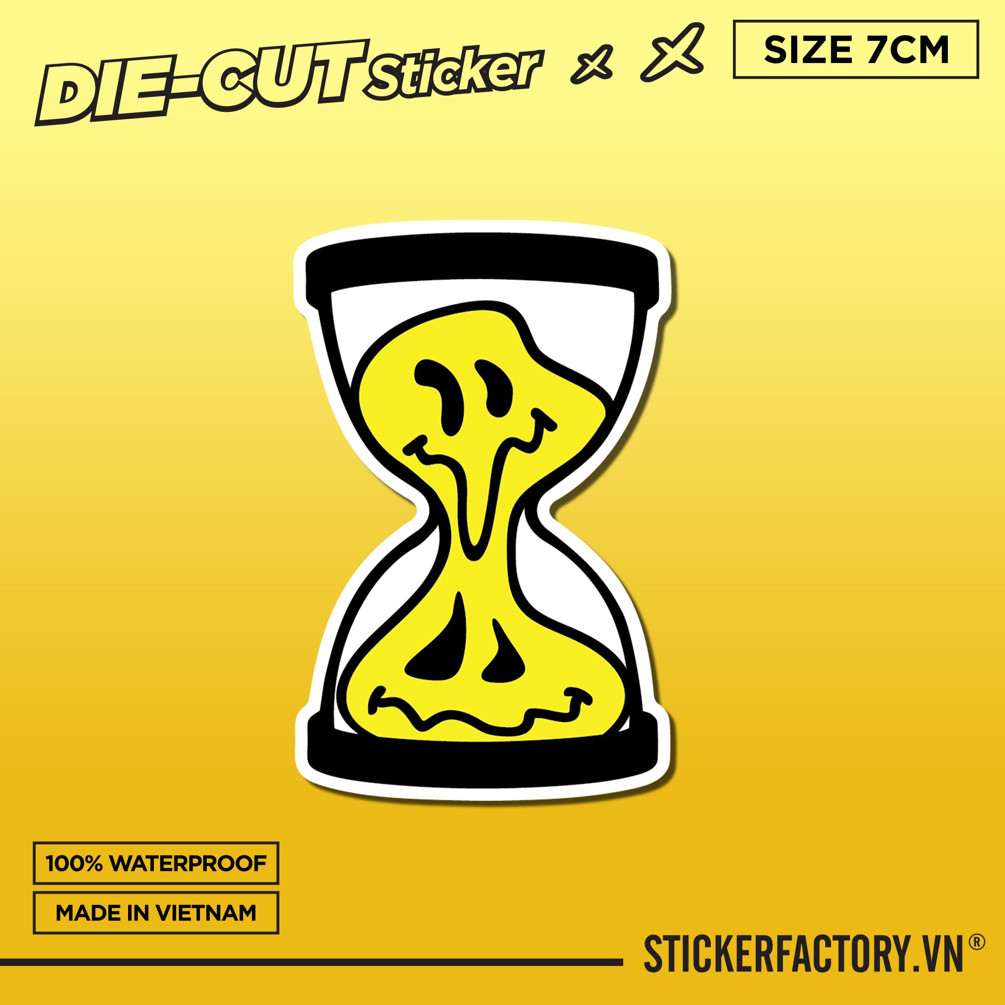 MELTING SMILE HOURGLASS 7cm - Sticker Die-cut hình dán cắt rời