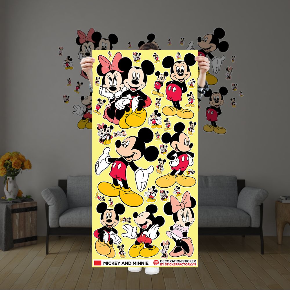 MICKEY AND MINNIE - Decoration Sticker