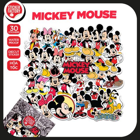  Mickey Mouse - Set 30 sticker hình dán 