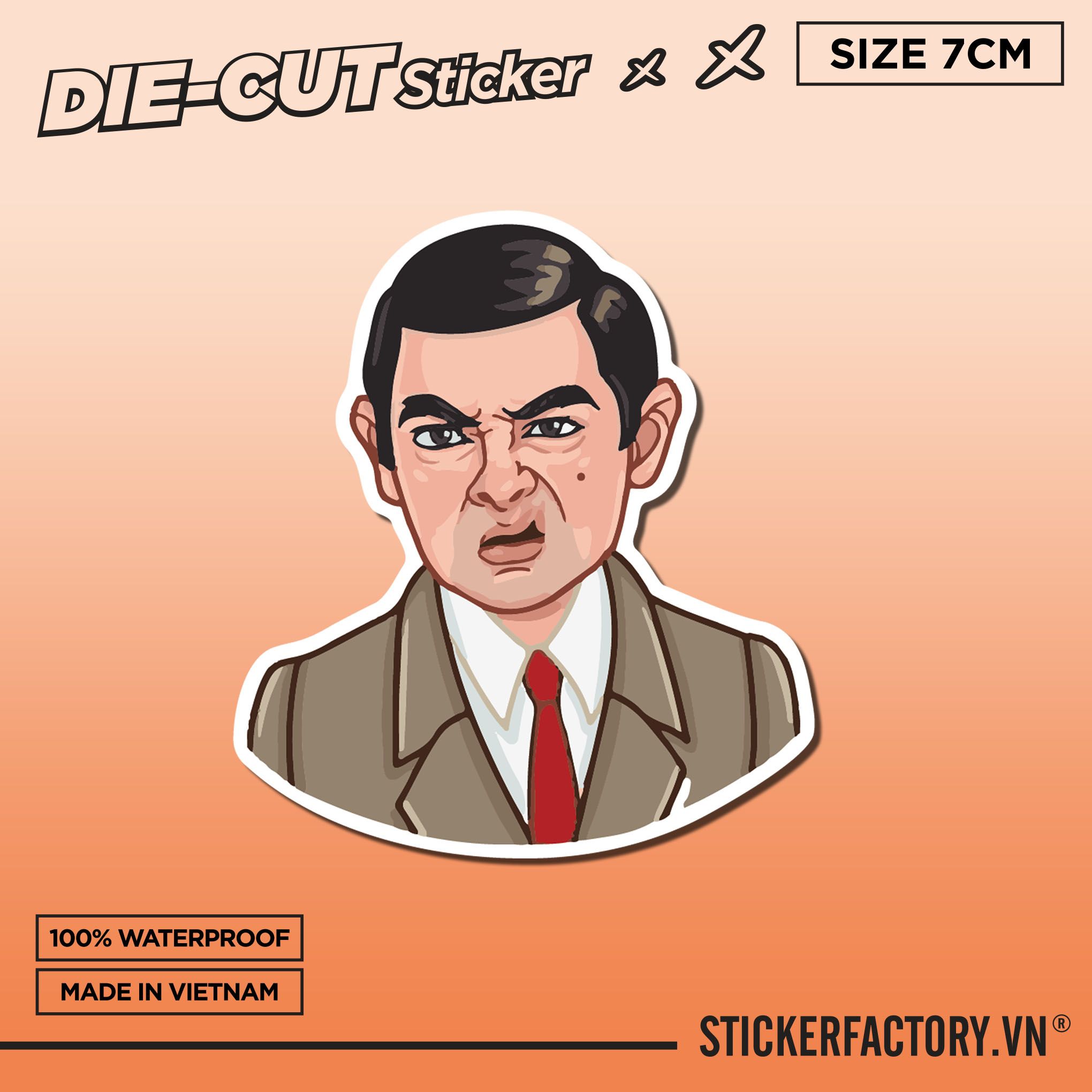 MR. BEAN 7cm - Sticker Die-cut hình dán cắt rời