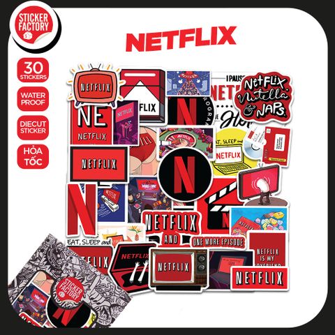  Netflix - Set 30 sticker hình dán 