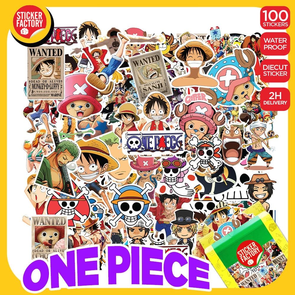 One Piece - Set 100 sticker hình dán