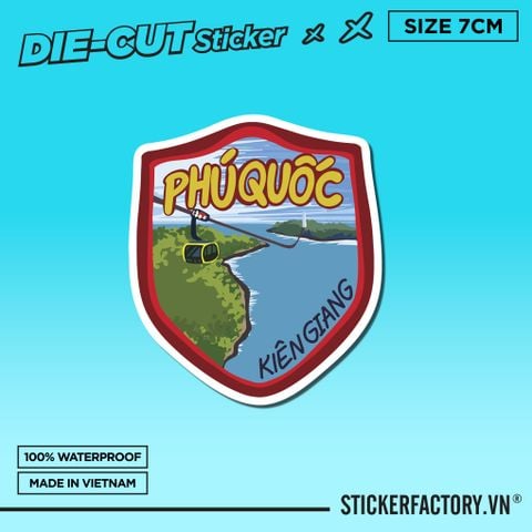  PHÚ QUỐC KIÊN GIANG 7cm - Sticker Die-cut hình dán cắt rời 
