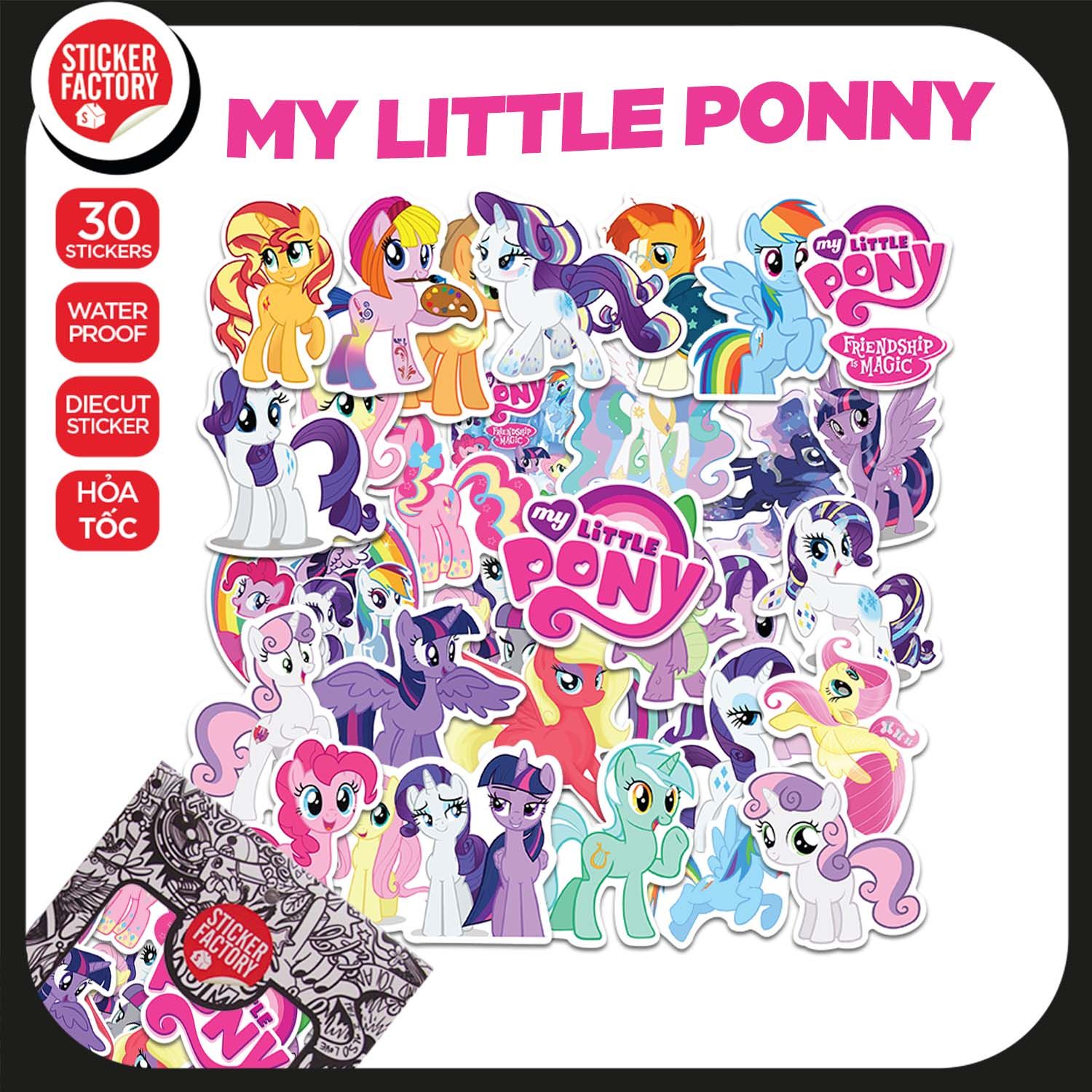My Little Pony - Set 30 sticker hình dán