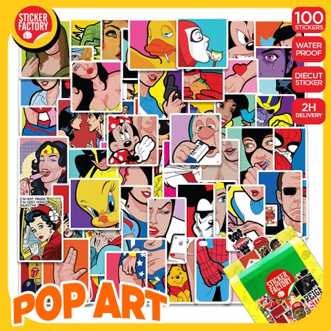  Pop Art - Set 100 sticker hình dán 