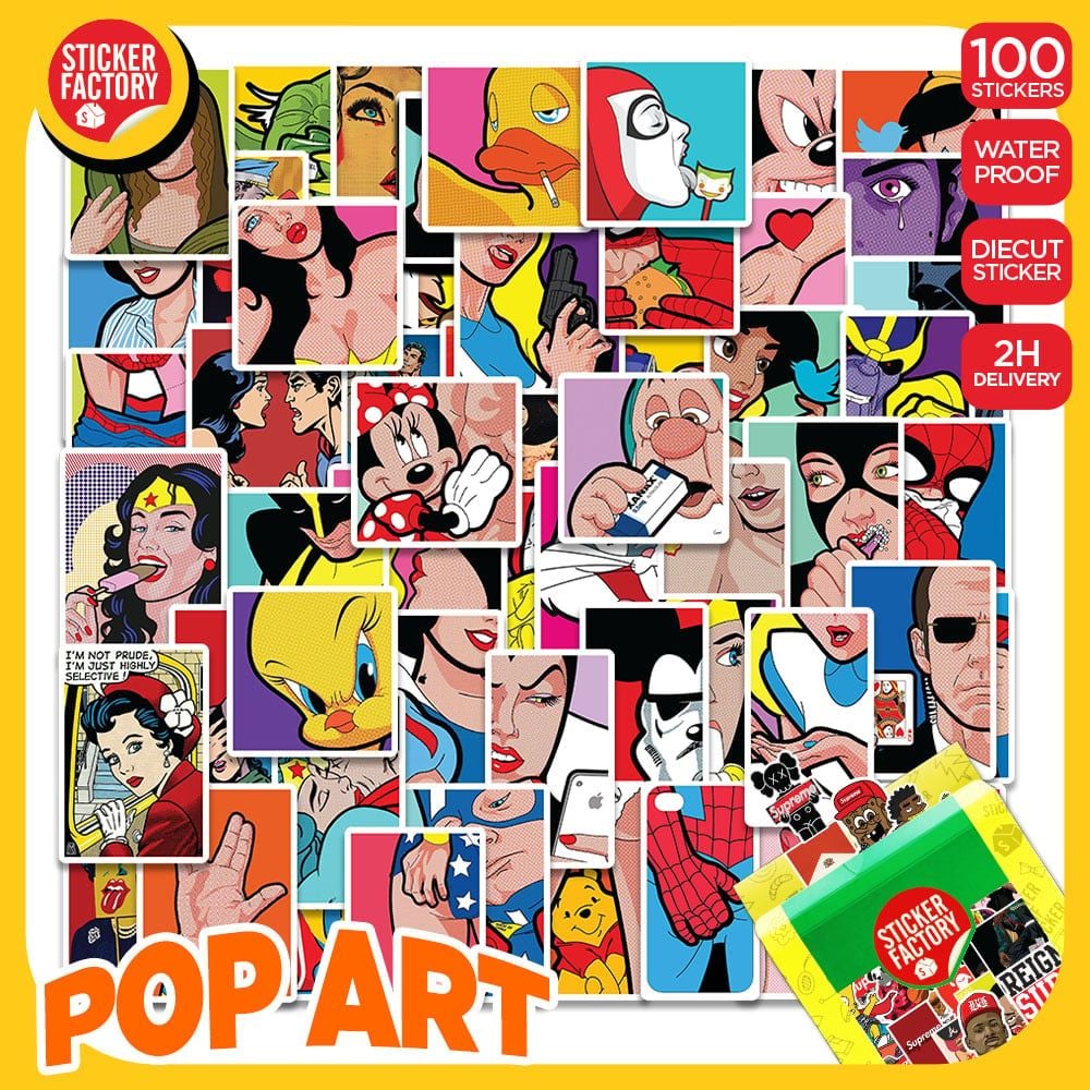 Pop Art - Set 100 sticker hình dán