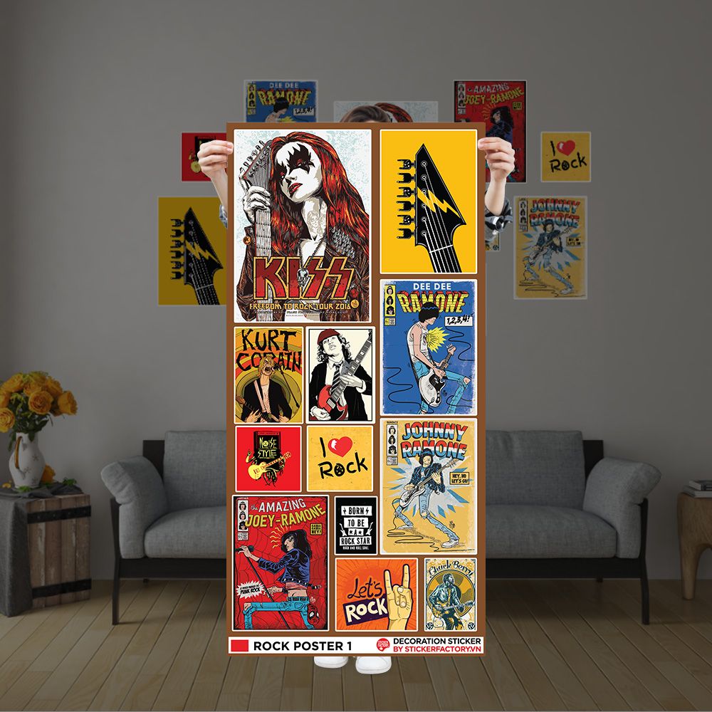 ROCK POSTER 1 - Decoration Sticker