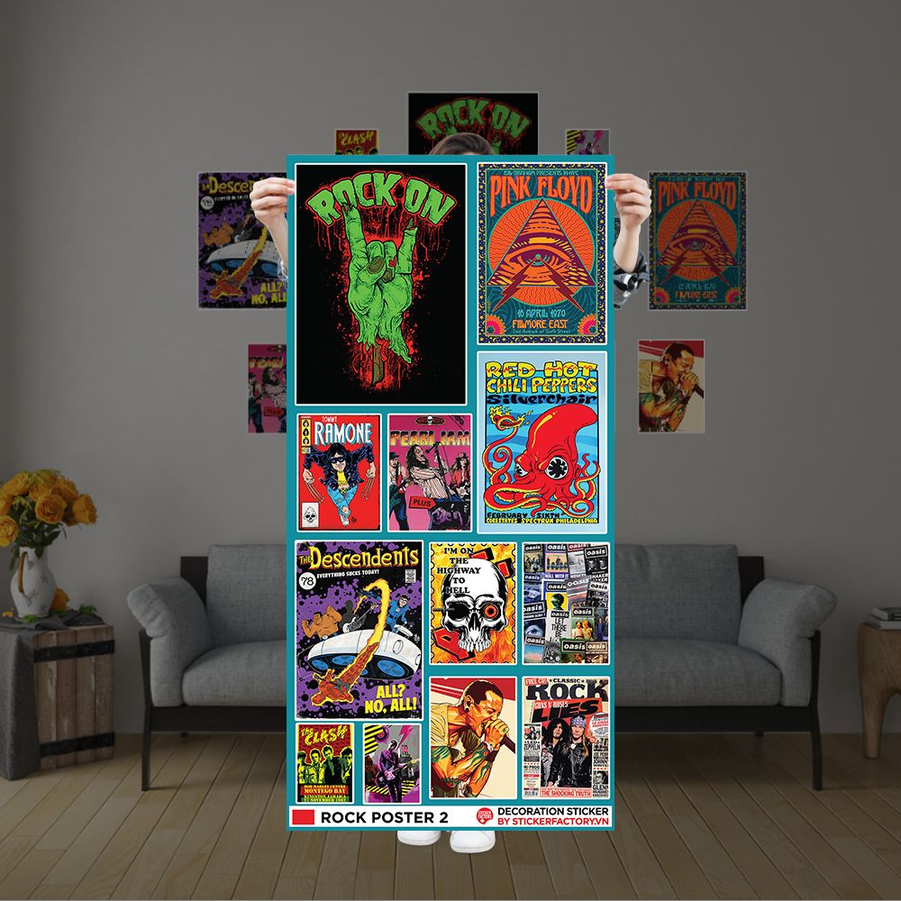 ROCK POSTER 2 - Decoration Sticker
