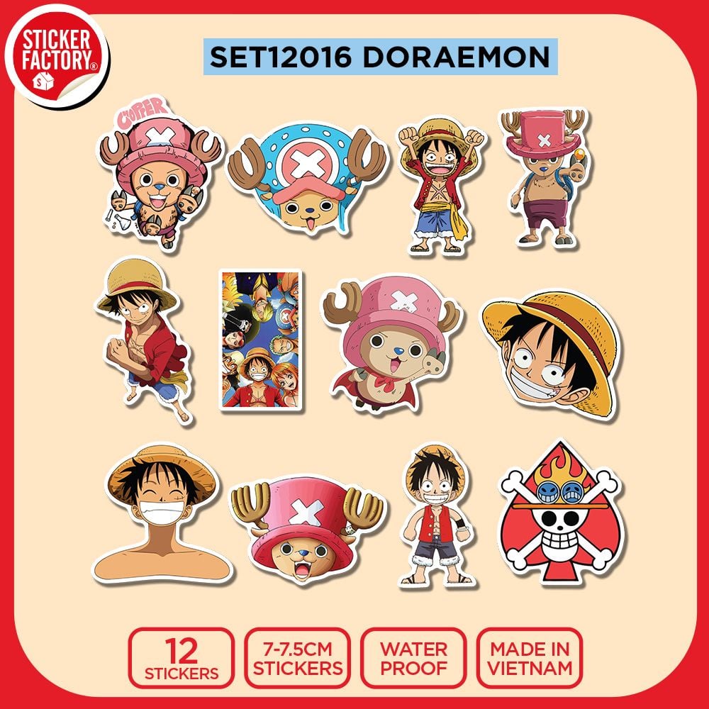 SET12018 ĐẢO HẢI TẶC – Set 12 Die Cut Sticker Pack
