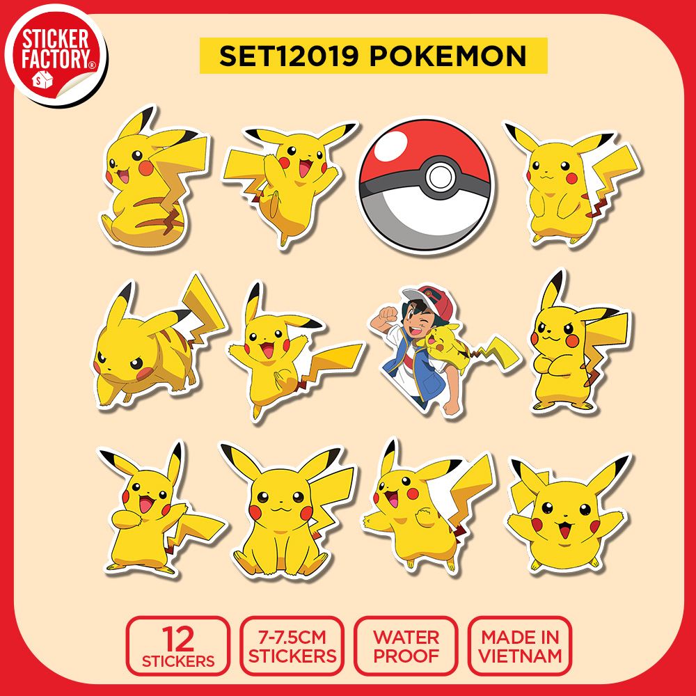 SET12019 POKEMON – Set 12 Die Cut Sticker Pack