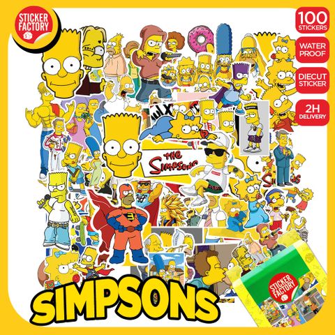  Simpsons - Set 100 sticker hình dán 