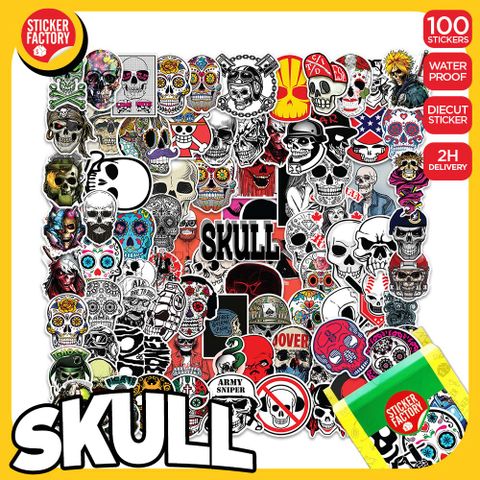  Skull - Set 100 sticker hình dán 