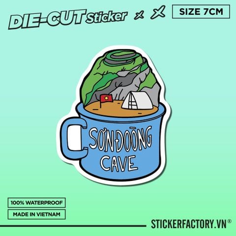  HANG SƠN ĐOÒNG  7cm - Sticker Die-cut hình dán cắt rời 