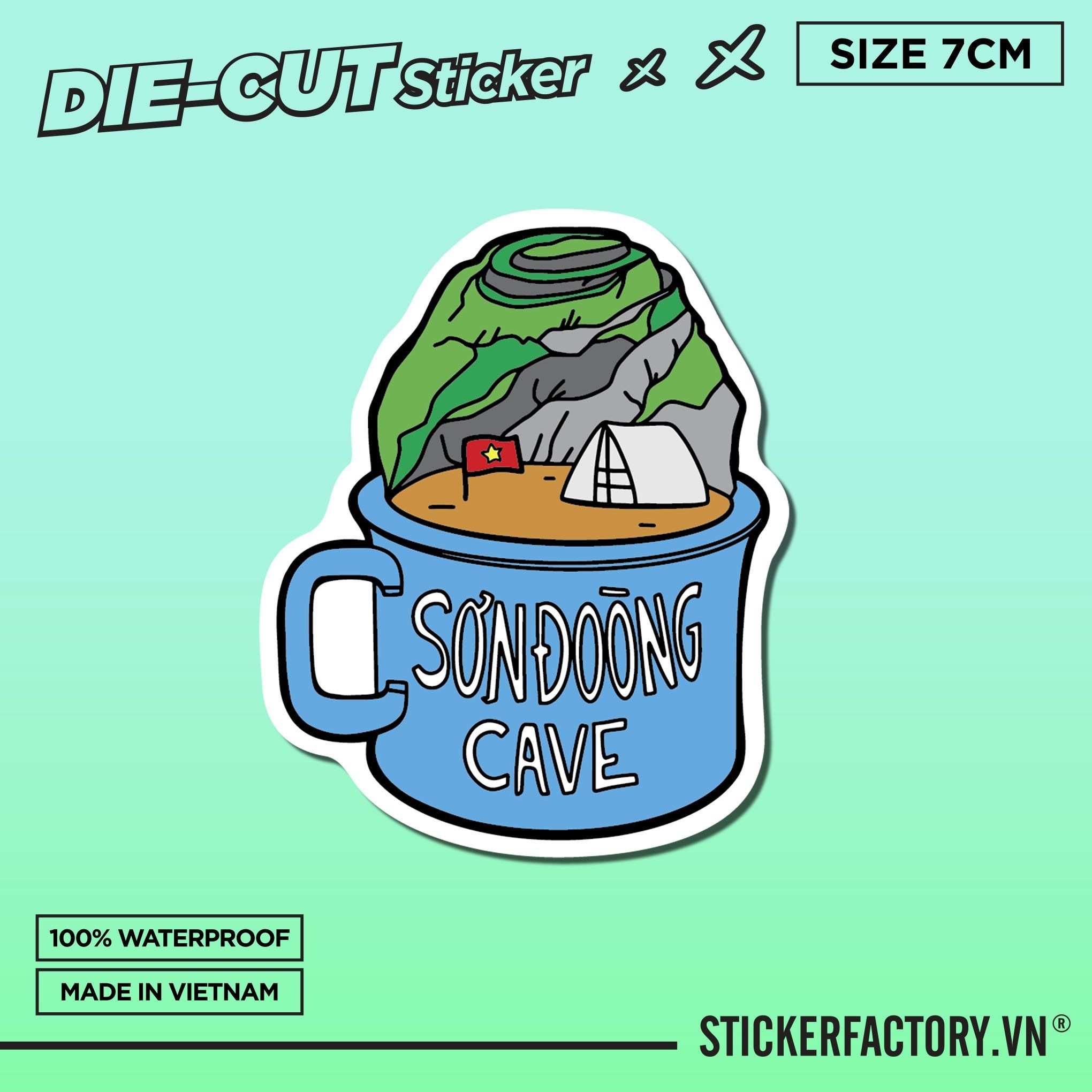 HANG SƠN ĐOÒNG  7cm - Sticker Die-cut hình dán cắt rời