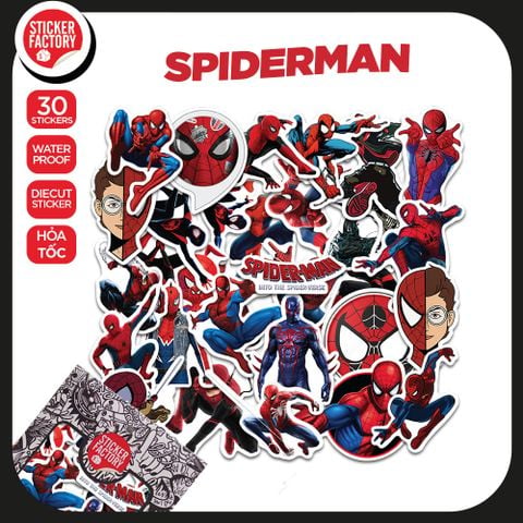  Spiderman - Set 30 sticker hình dán 