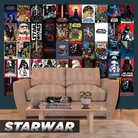  STARWARS - Set 50 Poster A4 dán tường trang trí 
