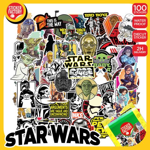  Star War - Set 100 sticker hình dán 
