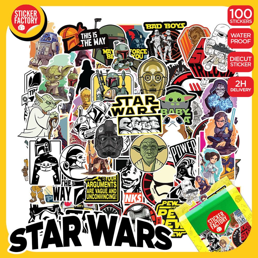 Star War - Set 100 sticker hình dán