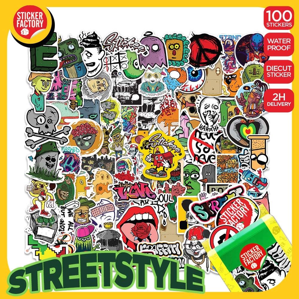 Streetstyle - Set 100 sticker hình dán