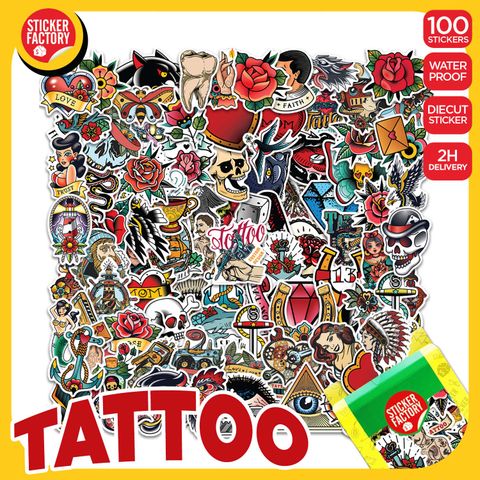  Tattoo - Set 100 sticker hình dán 