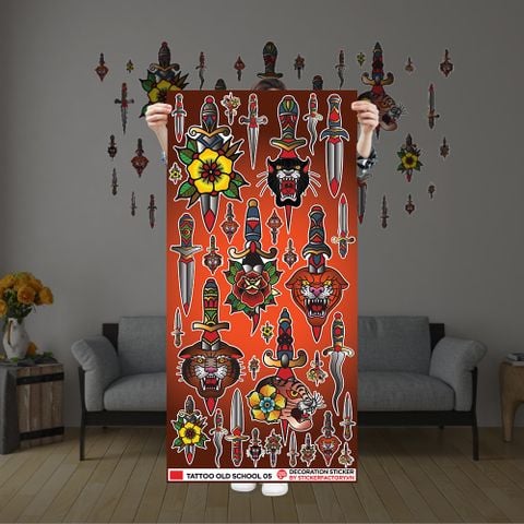  TATTOO OLD SCHOOL 05 - Decoration Sticker 