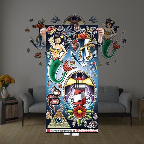  TATTOO OLD SCHOOL 06 - Decoration Sticker 