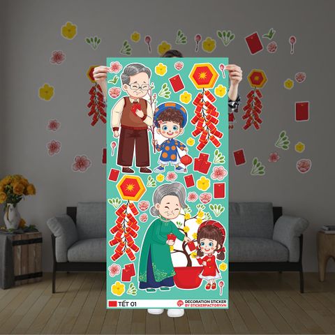  TẾT 01 - Decoration Sticker 