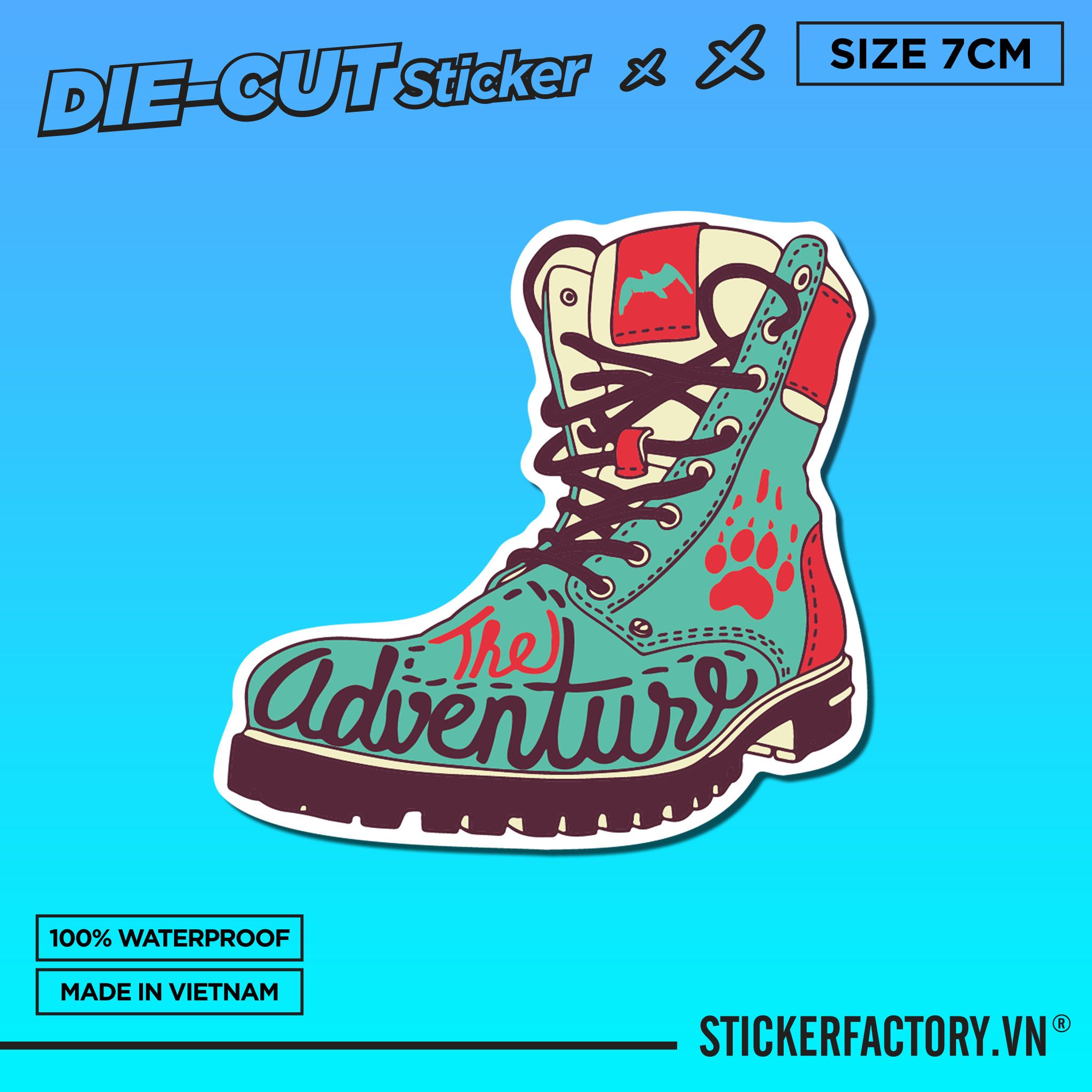 THE ADVENTURE 7cm - Sticker Die-cut hình dán cắt rời