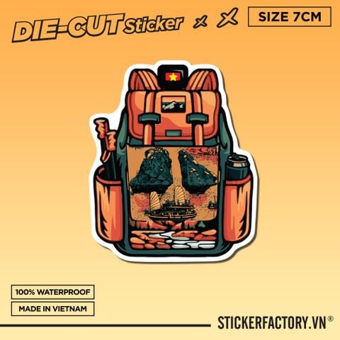  VIỆT NAM BALO 7cm - Sticker Die-cut hình dán cắt rời 
