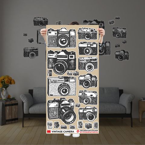  VINTAGE CAMERA - Decoration Sticker 