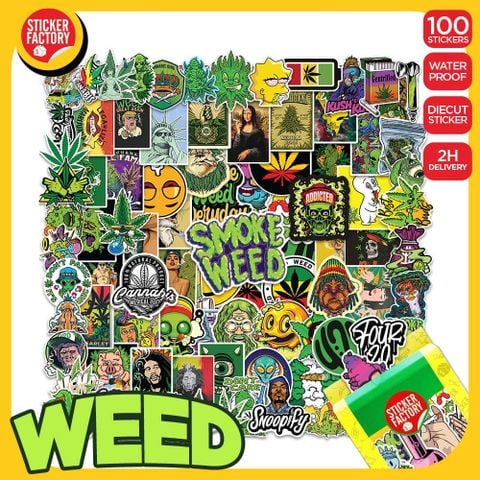  Weed - Set 100 sticker hình dán 