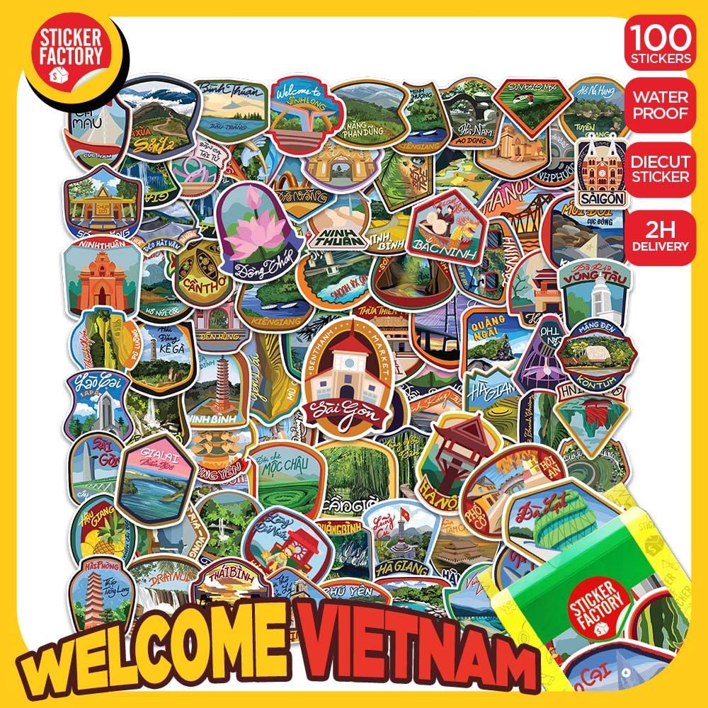 Welcome to Vietnam - Set 100 stickers