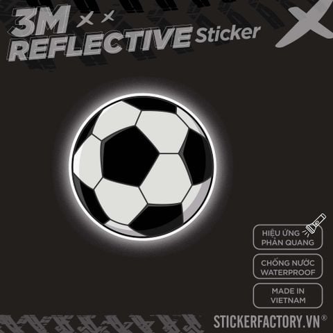  SOCCER BALL 3M - Reflective Sticker Die-cut 