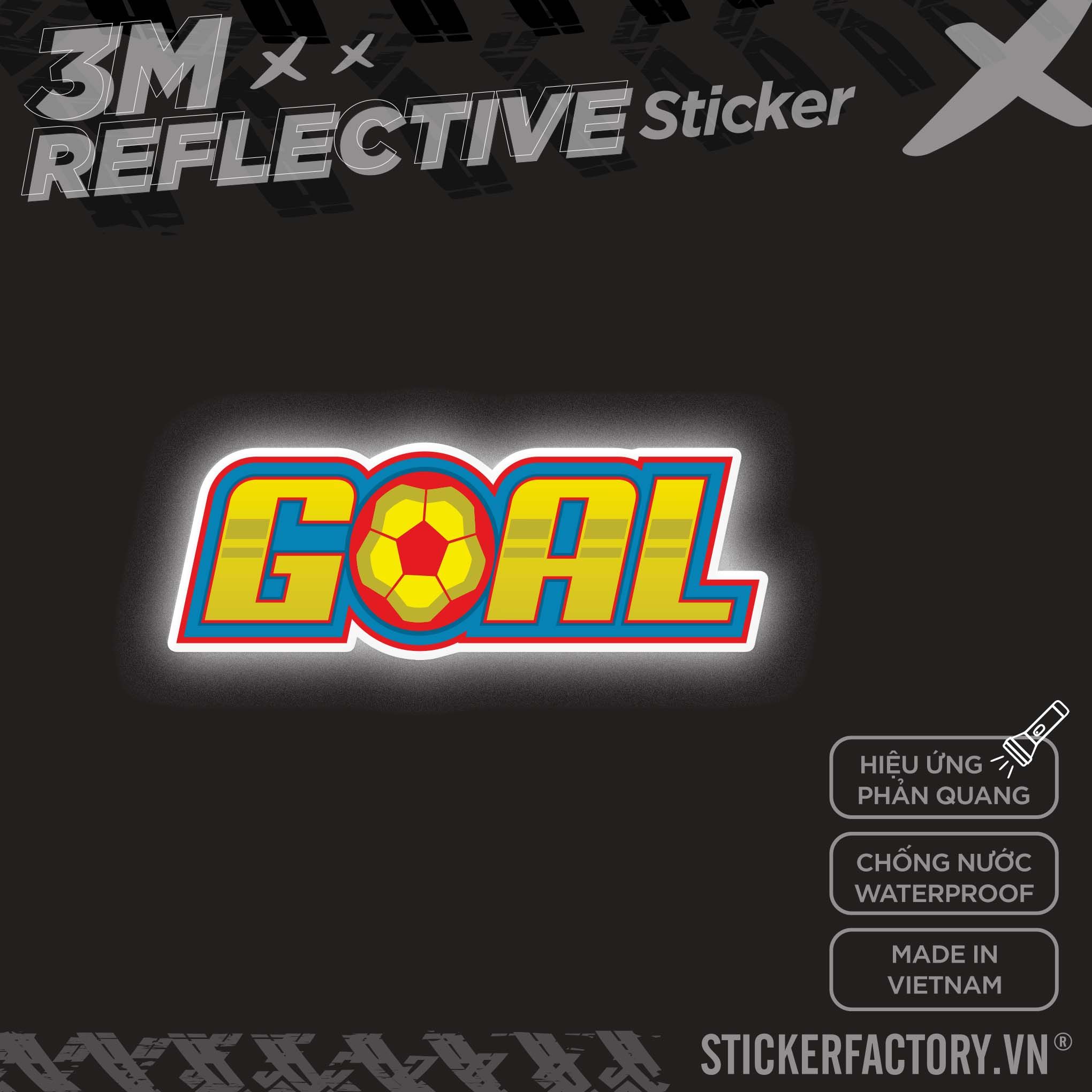 GOAL 3M - Reflective Sticker Die-cut