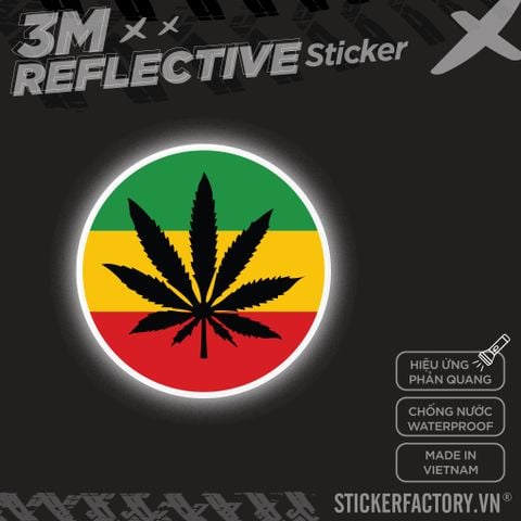  CANNABIS LOGO 3M - Reflective Sticker Die-cut 