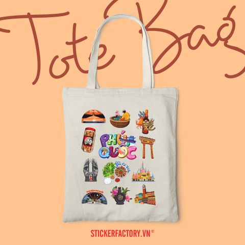  TOTE026 Phú Quốc - Túi Tote Canvas Bag 