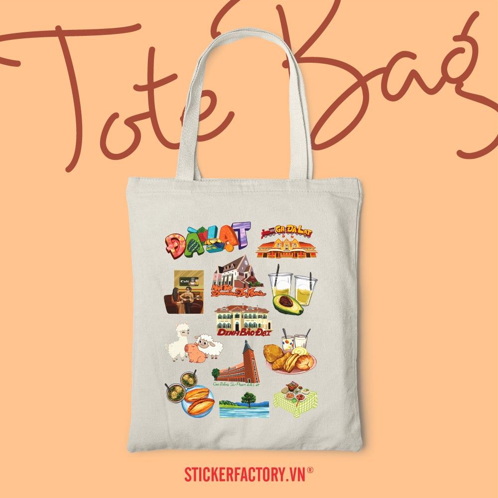 Đà Lạt - Túi Tote Canvas Bag