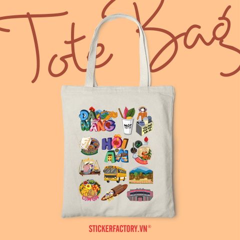 TOTE028 Đà Nẵng Hội An - Túi Tote Canvas Bag 