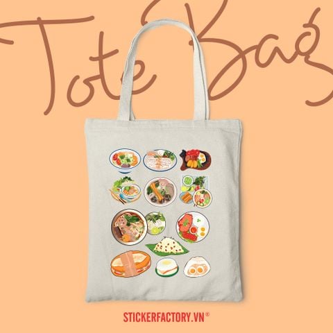 TOTE018 Vietnamese Breakfast - Túi Tote Canvas Bag 