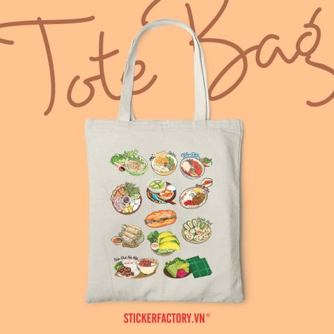  TOTE019 Vietnamese Cuisine - Túi Tote Canvas Bag 